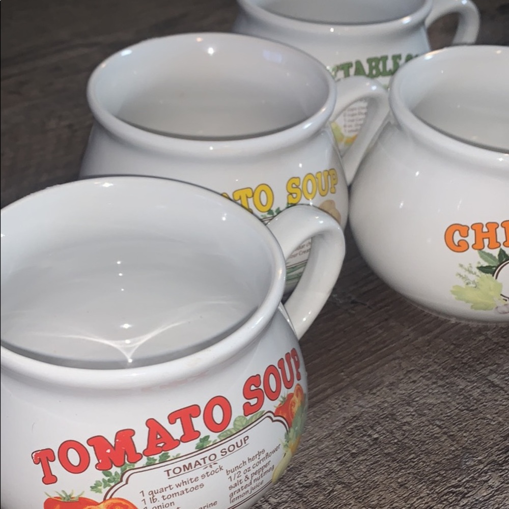 Vintage Soup Mugs